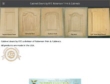 Tablet Screenshot of cabinetdoorsbyrtc.com